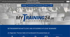 Desktop Screenshot of mytraining24.de