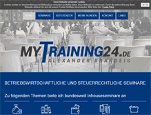 Tablet Screenshot of mytraining24.de
